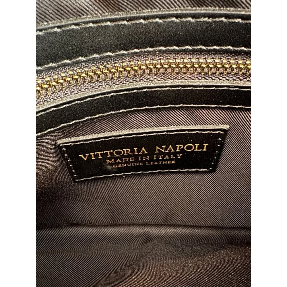 Vittoria Napoli Italian Leather Envelope Clutch Purse Made In Italy MINT - Picture 8 of 12